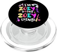 I'm Zoey Doing Zoey Things Cute Girls Personalized Name PopSockets PopGrip for MagSafe