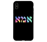 Ima Mom Pretty Tie Dye Hebrew Letters Case for iPhone XS Max