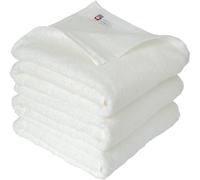 Imabari Towel Certified Natural Bath Towel 3 Sheets 100% Cotton Made in Japan 25.5 x 47.2 inches White with Original English Manual and Sticker
