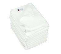 Imabari Towel Certified Natural Hand Towel 10 Sheets 100% Cotton Made in Japan 12.5 x 36.6 inches White with Original English Manual and Kanji LOVE Sticker