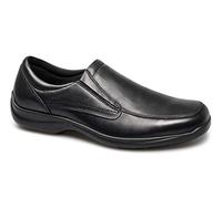 IMAC FINLAY Mens Leather Twin Gusset Loafers Black 45