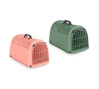Imac Linus Transport Box, 50 x 32 x 34.5 cm, Assorted Colours - Italian Design, Exclusive - Cat, Dog Carrier - Various Dog Breeds - Outdoor, Car Travel