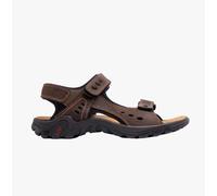 IMAC LUCAS Mens Leather Padded Sports Sandals Brown - UK 11