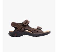 IMAC LUCAS Mens Leather Padded Sports Sandals Brown - UK 7
