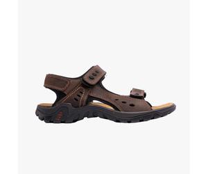 IMAC LUCAS Mens Leather Padded Sports Sandals Brown - UK 8