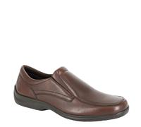 Imac M 268 Men's Lightweight Leather Slip On Twin Gusset Casual Shoes