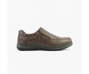 IMAC M227B Mens Casual Leather Slip-On Shoes Brown - UK 8