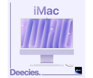 iMac M4 Apple 24-inch 10-core CPU 10-core GPU 16GB Ram 256GB SSD Purple NEW Mac