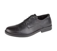IMAC Mens 4 Eye Capped Gibson Black Leather Shoes 7 Sizes EUR 40-46 DF1068