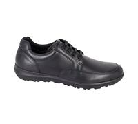 IMAC Men's Art Leather Casual Shoes in Black | Size: 7.5 IMAC Black 7.5