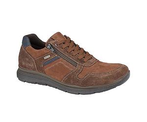 Imac Men's Brown Nubuck Leather Leisure Lace-Up Shoes M025BN (Numeric_9)