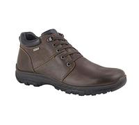 Imac Mens Leather 4 Eye D Ring Laced Ankle Boot (9 UK) (Dark Brown)