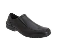 Imac Mens Twin Gusset Casual Leather Shoes (46 EUR) (Black)
