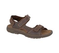 IMAC Mens Waxy Leather Triple Strap Sandals DF2363