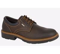Imac Mens Leather 4 Eye D Ring Laced Ankle Boot (9 UK) (Dark Brown)