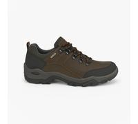 Imac Terrain Mens Leather Lace-Up Comfort Dark Brown Hiking & Outdoor Trainers