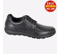 Imac Vinnie Mens (Wide) Leather Smart Casual Dress Fashion Comfort Shoes Black