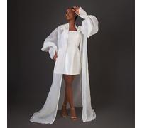 Imad Eduso Jolene Satin Mini Dress Set - Ivory - UK 22 / US 18