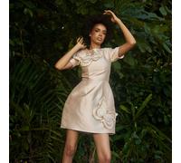 Imad Eduso Mimi Silk Satin Mini Dress - Nude - UK 12/ US 8 - Nude