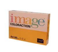 Image Coloraction A4 80gsm Copy Paper - 500 Sheets (1 Ream) Mid Orange (Venezia)