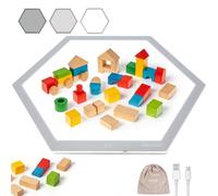 IMAGE Hexagon LED Tracing Light Box, 3 Level Dimmable 17.2x14.9 inch