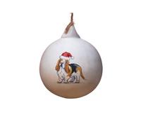 Image Industry Basset Hound Ceramic Bauble - Tree Decoration - Christmas Decorations Dog Gift - Dog Lovers