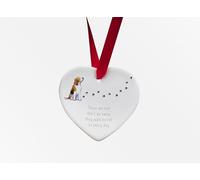 Image Industry Beagle Walk Beside Us Ceramic Heart - Dog Memorial - Memorial Gift - Hanging Decoration