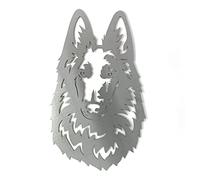 Image Industry Belgian Shepherd Dog Garden Art Sculpture/Garden Ornament/Rusty Metal Dog/Metal Garden Sculpture/Metal Art (Medium 225mm x 280mm)