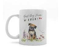 Image Industry Best Dog Mum Border Terrier Ceramic Mug - Gift for Her - Coffee Mug - Coffee Lovers - Dog Mum