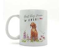 Image Industry Best Dog Mum Vizsla Ceramic Mug - Gift for Her - Coffee Mug - Coffee Lovers - Dog Mum