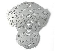 Image Industry Bichon Frise - Dog Garden Art Sculpture/Garden Ornament/Rusty Metal Dog/Metal Garden Sculpture/Metal Art (Small 220mm x 242mm)