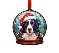Image Industry Border Collie Snow Globe Decoration Tree Decorations - Dog Lovers - Pet Memorial - Baubles