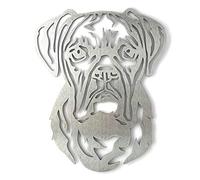 Image Industry Boxer Dog Garden Art Sculpture/Garden Ornament/Rusty Metal Dog/Metal Garden Sculpture/Metal Art (Large 564mm x 460mm)