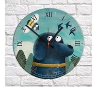 Image Industry 'Bumble Bee' Labrador Clock - Glass Clock - Wall Clock - Dog Lovers - Dog Gift
