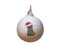 Image Industry Cairn Terrier Black Ceramic Bauble - Tree Decoration - Christmas Decorations Dog Gift - Dog Lovers