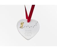 Image Industry Cockapoo Walk Beside Us Ceramic Heart - Dog Memorial - Memorial Gift - Hanging Decoration (Black)