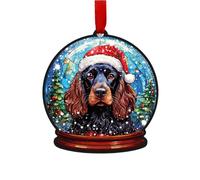 Image Industry Cocker Spaniel Snow Globe Decoration Tree Decorations - Dog Lovers - Pet Memorial - Baubles (Black Spaniel)