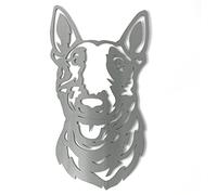 Image Industry English Bull Terrier - Dog Garden Art Sculpture/Garden Ornament/Rusty Metal Dog/Metal Garden Sculpture/Metal Art (Medium 240mm x 427mm)