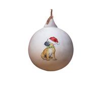 Image Industry French Bulldog Ceramic Bauble - Tree Decoration - Christmas Decorations Dog Gift - Dog Lovers