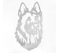 Image Industry German Shepherd Dog - Alsatian - Garden Art Sculpture/Garden Ornament/Rusty Metal Dog/Metal Garden Sculpture/Metal Art (Medium 380mm 210mm)