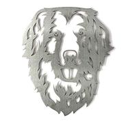 Image Industry Golden Retriever Dog Garden Art Sculpture/Garden Ornament/Rusty Metal Dog/Metal Garden Sculpture/Metal Art (Small 213mm x 256mm)
