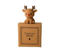 Image Industry I Love You Deerly - Tiny Little Gifts - Reindeer Keepsake in Small Gift Box - Sentimental Style Gift for Best Friend or Loved One