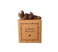 Image Industry I Otterly Adore You - Tiny Little Gifts - Otter Keepsake in Small Gift Box - Sentimental Style Gift for Best Friend or Loved One