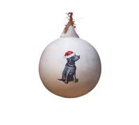 Image Industry Labrador Black Ceramic Bauble - Tree Decoration - Christmas Decorations Dog Gift - Dog Lovers
