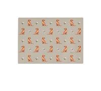 Image Industry Labrador Fox Red Pattern Glass Worktop Saver - Chopping Board - Dog Lovers - Bumble Bee Pattern