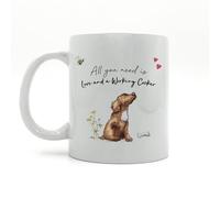 Image Industry Love and a Working Cocker Spaniel Ceramic Mug - Dog Lovers - Drinking Mug - Dog Mug