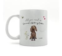 Image Industry Love and a Working Cocker Spaniel Liver Ceramic Mug - Dog Lovers - Drinking Mug - Dog Mug