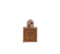 Image Industry “Mum, I Wish You Lived Next Door” Tiny Little Gift - Little House Mini Figurine Keepsake | Mother’s Day Sentimental Gift | Cute UK Handmade Token Present for Mum