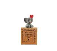 Image Industry “Mum, Never Forget How Much I Love You” Tiny Little Gift - Elephant Mini Figurine Keepsake | Mother’s Day Sentimental Gift | Cute UK Handmade Token Present for Mum