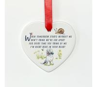 Image Industry Old English Sheepdog Memorial Ceramic Heart Keepsake Gift